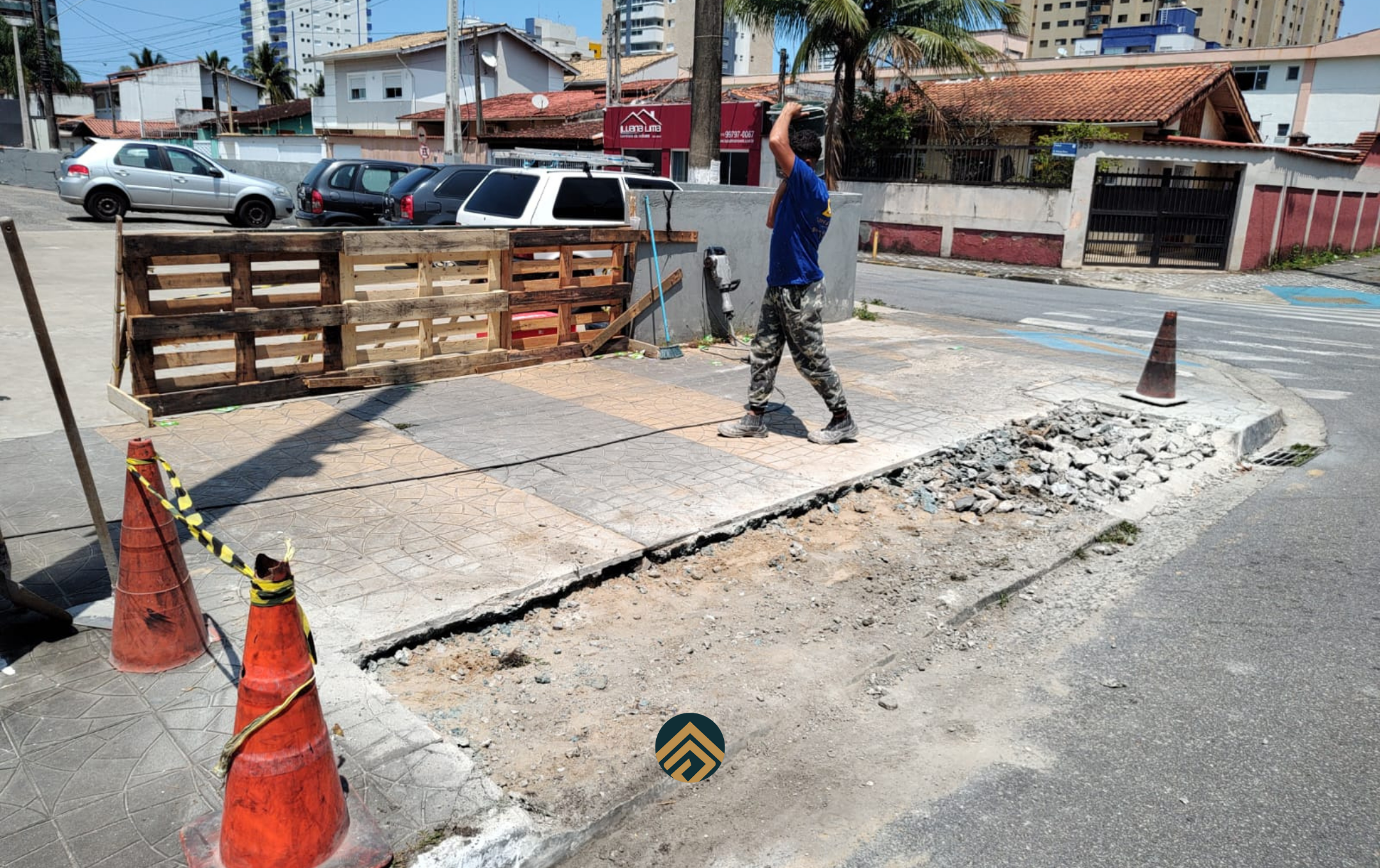 Recuperação de Calçada – Supermercado Krill Meri